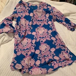 World Market blue and purple tunic